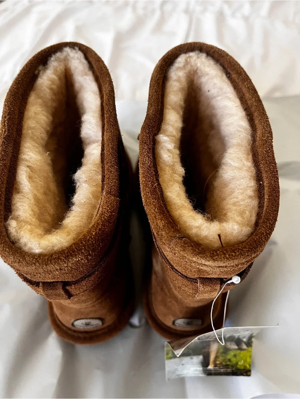 BearPaw Kids Brown Suede Winter Boots